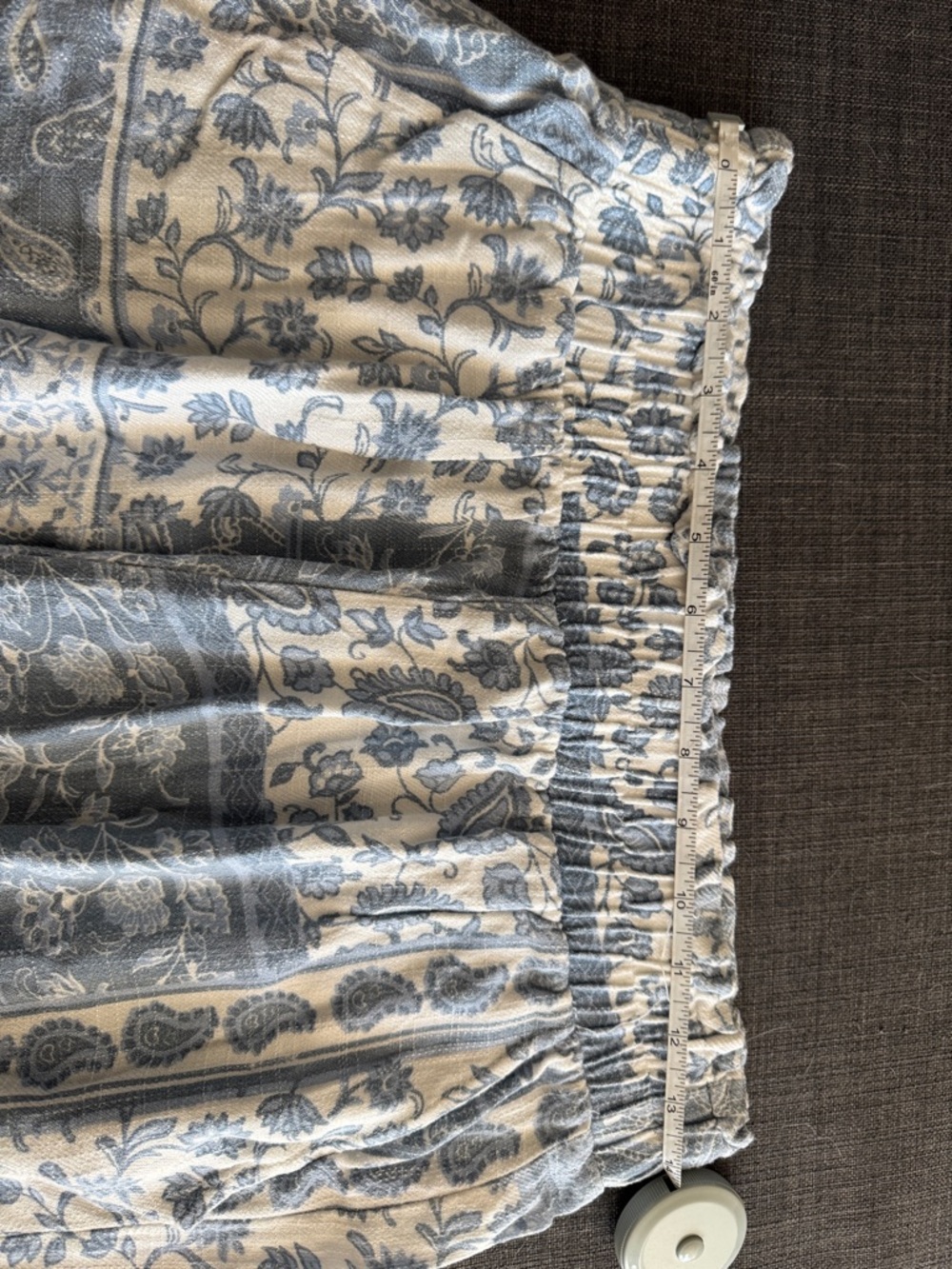 Blue boho paisley wide leg flowy pants size XL - Picture 6 of 6
